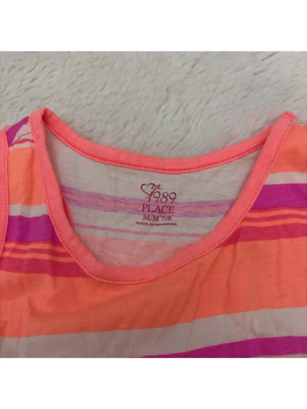 The Children’s Place Girls Neon Pop Sundress M 7/8 - Picture 6 of 10